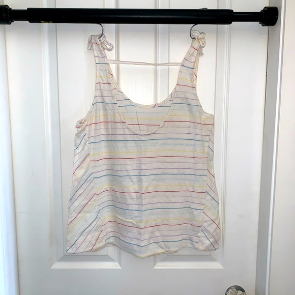 Roxy Rainbow Pinstripe Tank Top. Medium.  Mint condition - Picture 8 of 15